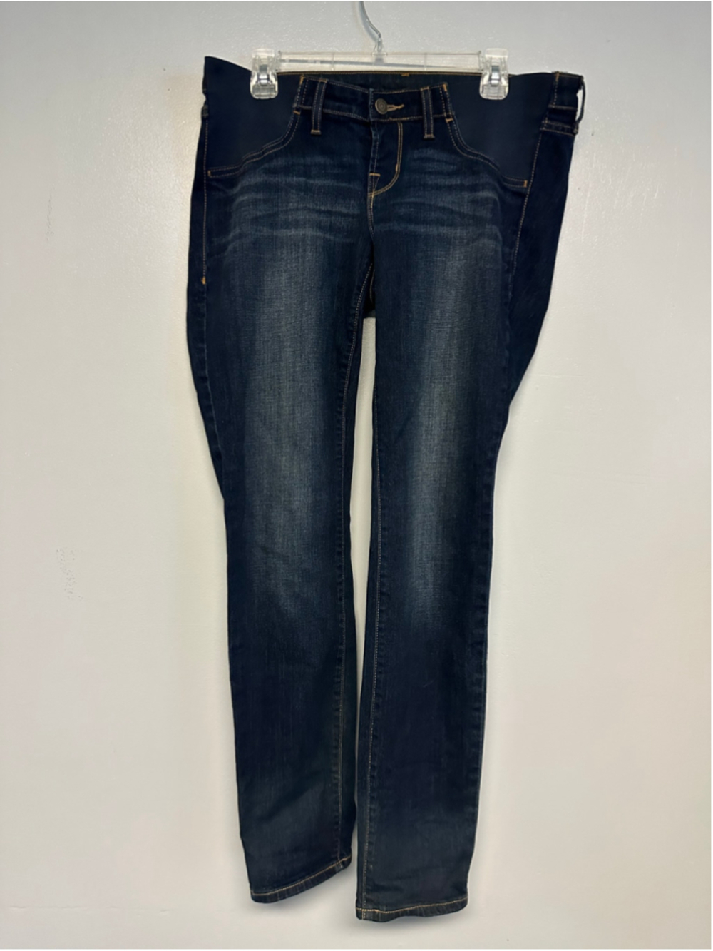 Old Navy Maternity Skinny Jeans Size 8 Dark Blue Stretch Waist